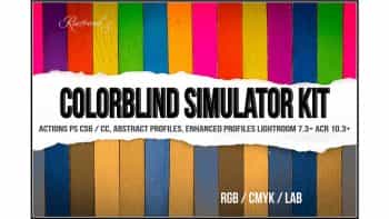 دانلود اکشن تغییر رنگ Colorblind Simulator Kit