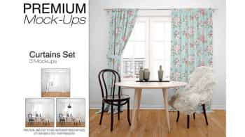 دانلود موکاپ پرده Curtains 2