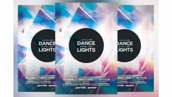 دانلود فایل لایه باز آگهی Dance with the Lights Flyer