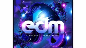 دانلود فایل لایه باز بنر EDM Electro Dj Party Flyer