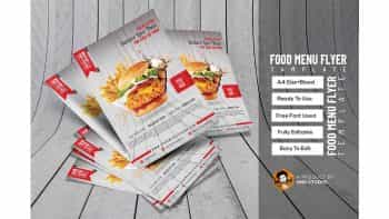 دانلود فایل لایه باز تراکت فست فود Food Flyer