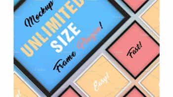 دانلود موکاپ قاب عکس Frame Plugin Creator Mockup