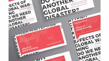 دانلود فایل لایه باز آگهی Global Warming Flyers