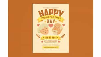 دانلود فایل لایه باز بنر روز پدربزرگ ها Grandparents Day Flyer