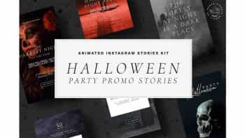 دانلود فایل لایه باز استوری متحرک هالووین برای اینستاگرام Halloween Animated Instagram Stories