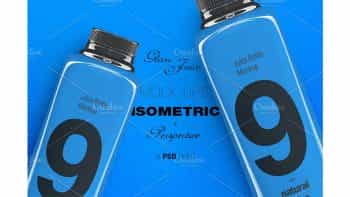 دانلود موکاپ بطری نوشیدنی Juice Bottle Mockup