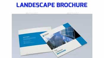 دانلود قالب آماده ایندیزاین بروشور معماری منظر Landscape Brochure
