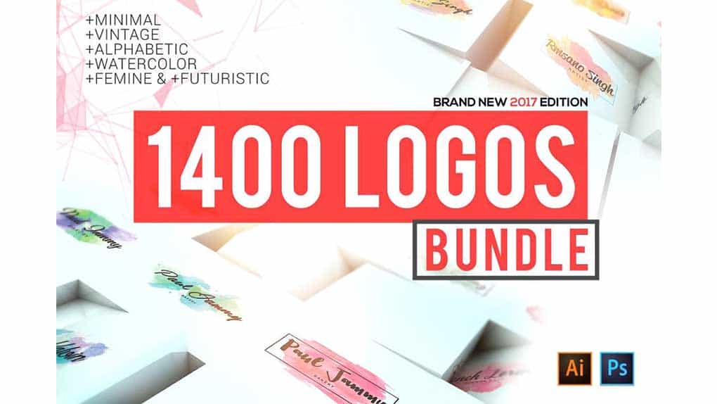 دانلود فایل لایه باز لوگو Logos Mega Bundle Pack