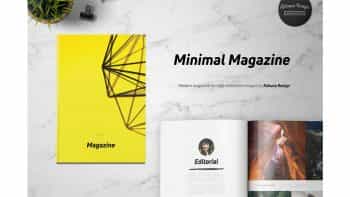 دانلود قالب آماده ایندیزاین مجله مینیمال Minimal Pro Magazine