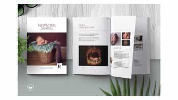 دانلود قالب آماده ایندیزاین مجله Newborn Studio Magazine Template
