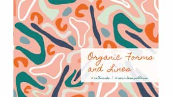 دانلود پترن گرافیکی Organic Forms | Patterns + ArtBoards