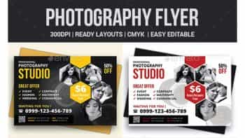دانلود فایل لایه باز آگهی آتلیه عکاسی Photography Flyer