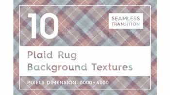 دانلود تکسچر روفرشی چهارخانه Plaid Rug Background Textures