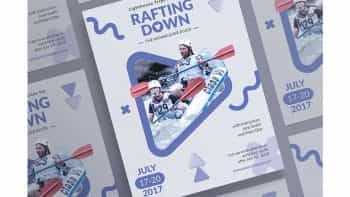 دانلود فایل لایه باز پوستر قایقرانی Posters | Rafting