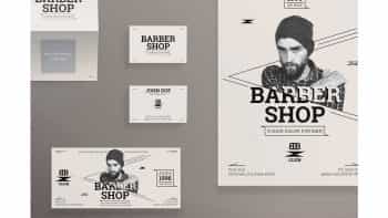 دانلود فایل لایه باز آگهی آرایشگاه مردانه Print Pack | Barber Shop