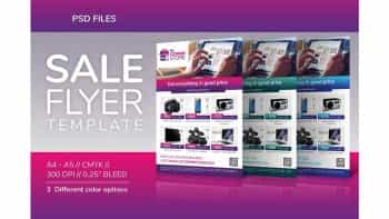 دانلود فایل لایه باز آگهی فروش فوق العاده Sale Flyer