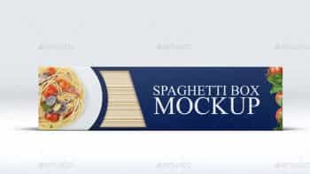 دانلود موکاپ بسته بندی اسپاگتی Spaghetti Box Mock-up