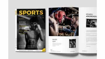 دانلود قالب آماده ایندیزاین مجله ورزشی Sports Magazine
