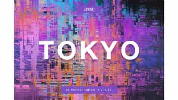 دانلود بک گراند انتزاعی Tokyo | City Glitch Bgs | Vol. 02