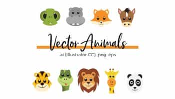 دانلود وکتور حیوانات کارتونی Vector Animals