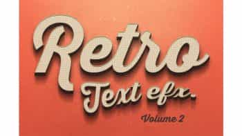 دانلود افکت متن Vintage Text Effects Vol.2