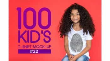 دانلود موکاپ تیشرت بچگانه Kid’s T-Shirt Mock-Up 2018