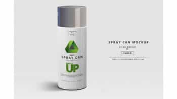 دانلود موکاپ قوطی اسپری Spray Can Mockup – Medium Size