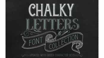دانلود فونت گچی – Chalky Letters font collection
