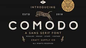فونت انگلیسی Comodo Font Family