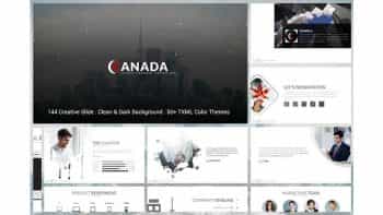 دانلود قالب پاورپوینت Canada Powerpoint Template