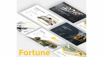 دانلود قالب پاورپوینت Fortune Premium Pitch Deck Powerpoint Template