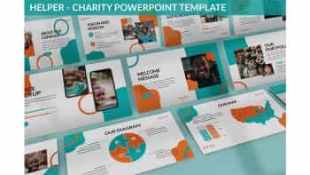 دانلود قالب پاورپوینت خیریه Helper – Charity Powerpoint Template