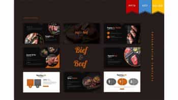 دانلود قالب کینوت، پاورپوینت و گوگل اسلاید Bief And Beef | Powerpoint, Keynote, Google Slides