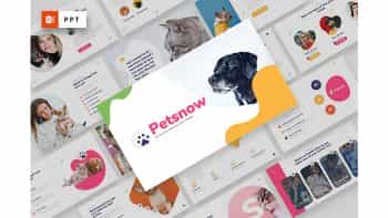 دانلود قالب پاورپوینت پت شاپ Petsnow – Pet Care & Pet Shop Powerpoint Template