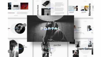 دانلود قالب کینوت PORTAL Keynote Presentation Template