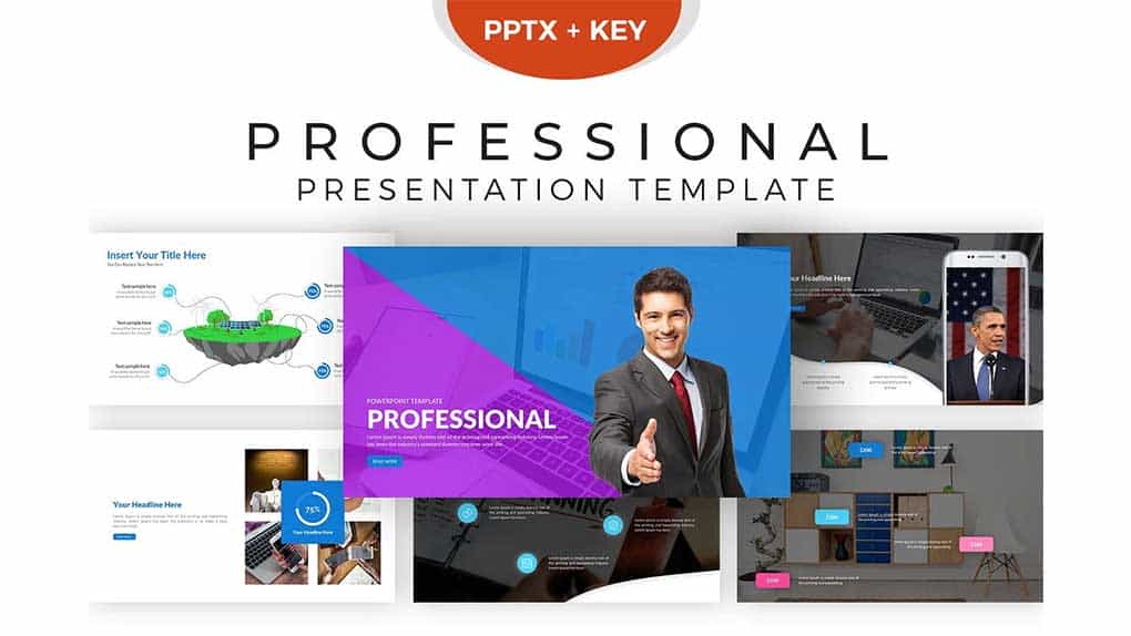 دانلود قالب آماده Keynote و پاورپوینت پرزنتیشن حرفه ایی Professional Presentation Template