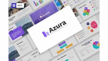 دانلود قالب کینوت AZURA – Project Management Keynote Template