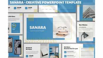 دانلود قالب پاورپوینت Sanara – Creative Powerpoint Template
