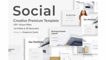 دانلود قالب کینوت Social Media Trends Design Keynote