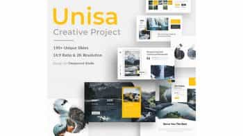 دانلود قالب پاورپوینت Unisa Creative Powerpoint Template