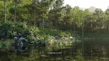 دانلود صحنه آماده سه بعدی دریاچه Beaver Lake Pack