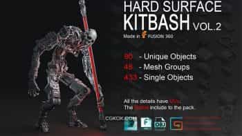 دانلود آبجکت سطوح سخت Hard Surface Kitbash Vol.2
