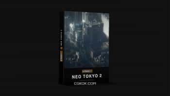 دانلود آبجکت ساختمان های توکیو Kitbash3D Neo Tokyo 2