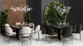 دانلود 60 مدل سه بعدی میز غذاخوری از Pro 3DSky – مجموعه سوم