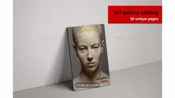 دانلود قالب ایندیزاین کاتالوگ گالری هنر Art Gallery Exhibition Catalog