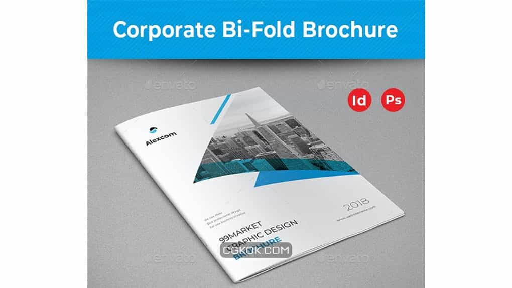 دانلود قالب ایندیزاین بروشور Corporate Bifold Brochure