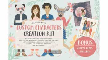 دانلود جعبه ابزار ساخت کاراکتر کارتونی Custom Characters Creation Kit