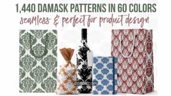 دانلود پترن Damask Patterns in 60 Colors