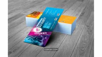 دانلود فایل لایه باز بلیط کنسرت Event Ticket