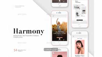 دانلود فایل لایه باز استوری متحرک اینستاگرام Harmony — Animated Instagram Story Templates